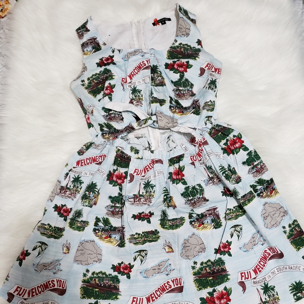 Hell Bunny Floral Hawaiian Dress